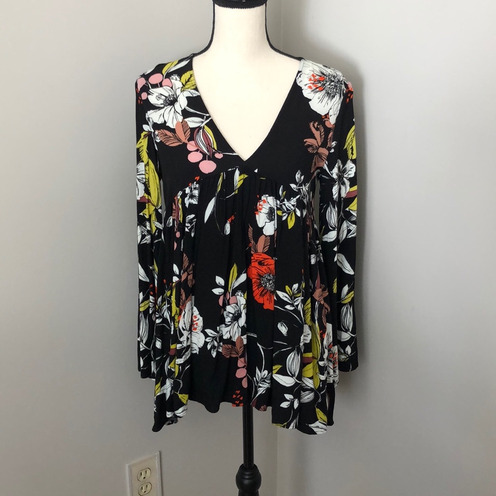 Free People Floral Blouse